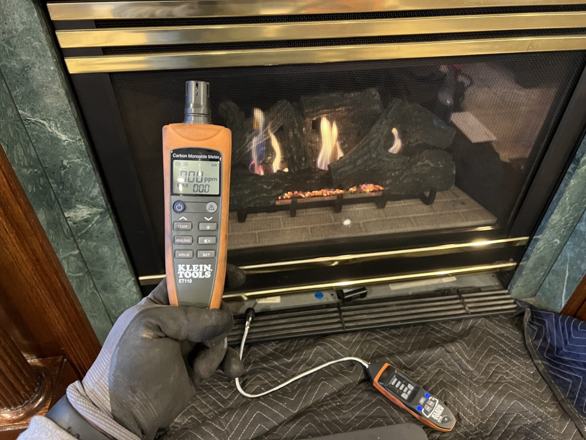 Gas fireplace inspection in Lenoir City